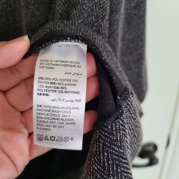 Chico's Black Tunic Blouse 3/4 Sleeve Chico's Size 4 - Women Size XXL - Picture 9 of 9